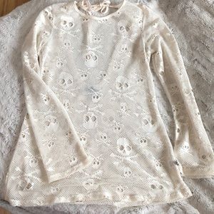 Royal Bones Fishnet Top!